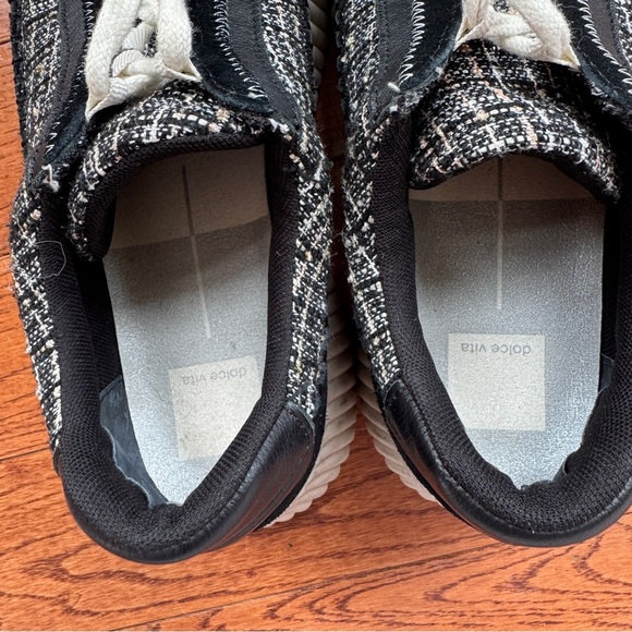 DOLCE VITA Dolen Denae sneakers Cream and black platform Size 8 - Picture 6 of 10